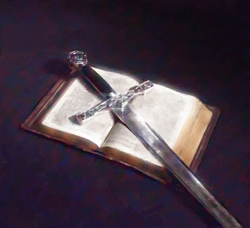 sword and bible, spiritual warfare